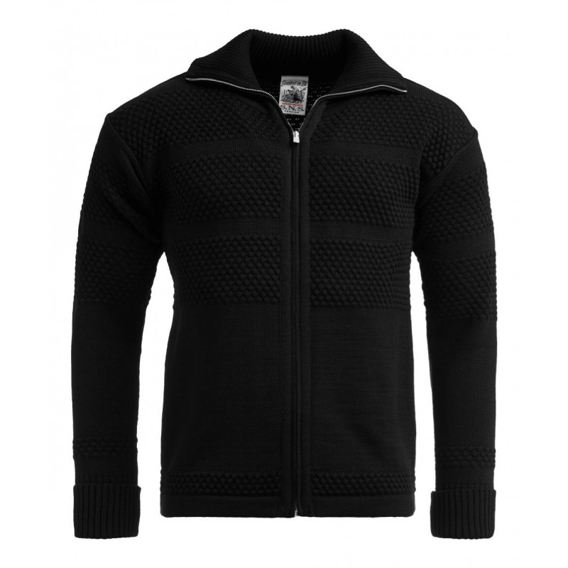 S.N.S Herning - Sømands cardigan - FISHERMAN jacket - Sort S.N.S Herning - Sømands cardigan - FISHERMAN jacket - Sort