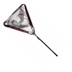 Fangtsnet 50x50cm 2.3m. 3 sections. Rubber mesh...