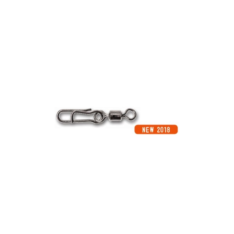 Maxximus Black nickel snap clip swivel - Fladen Fishing Maxximus Black nickel snap clip swivel - Fladen Fishing