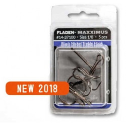 Maxximus black nickel treble hooks - Fladen Fishing